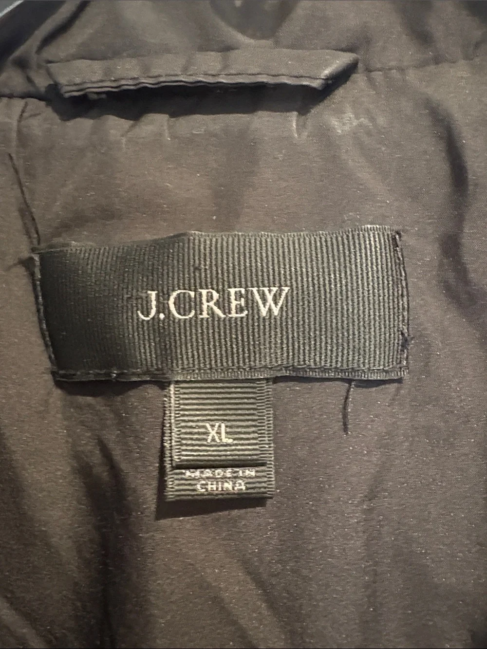 J. Crew Quilted Puffer Vest in Black